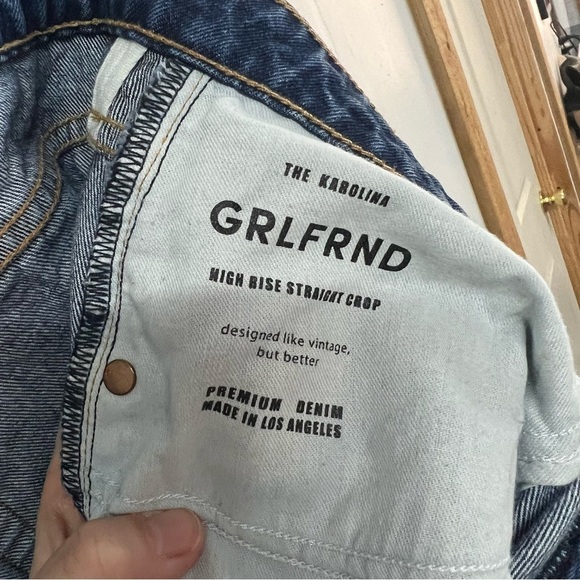 GRLFRND The Karolina High Rise Straight Crop Jeans - Picture 12 of 16